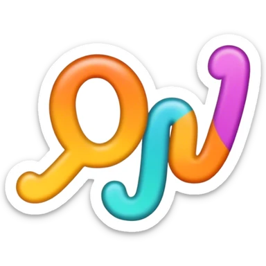 "Ranky" word with an abstract design sticker