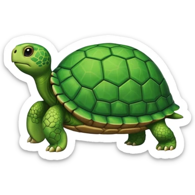 fais une tortue qui souris  sticker