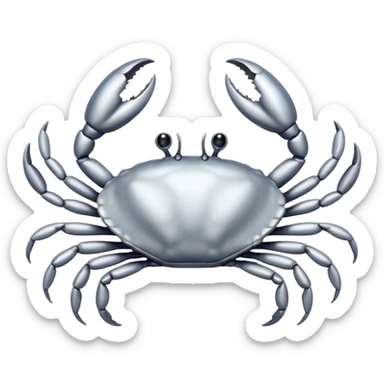 hair clip crab sticker