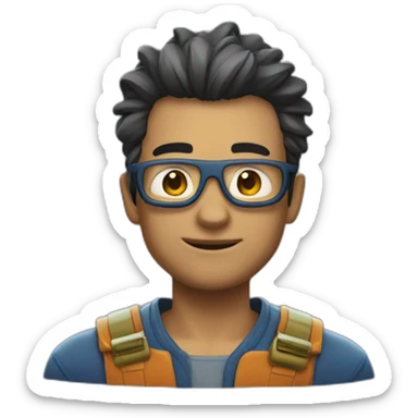 Chat super héros sticker