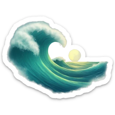 Waves sticker