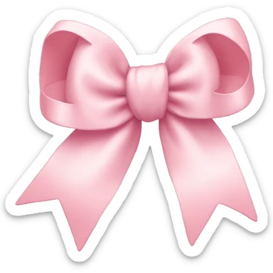 Pastel pink bow sticker