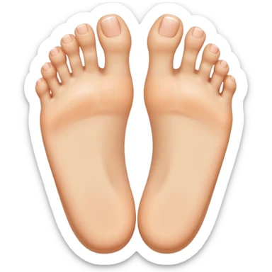 Toe flipping the middle toe sticker