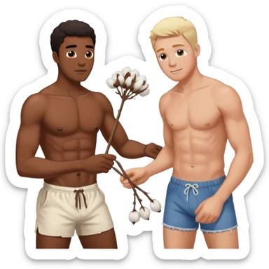 slave getting whipped by owner while picking cotton sticker