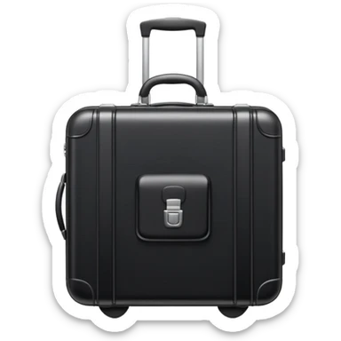 A hard-shell suitcase sticker