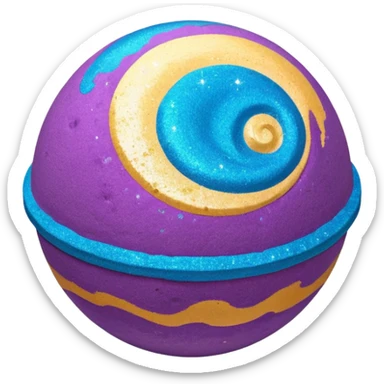 lush intergalactic bath bomb sticker