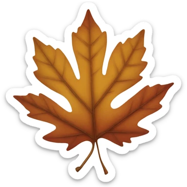 Fall leaves sticker