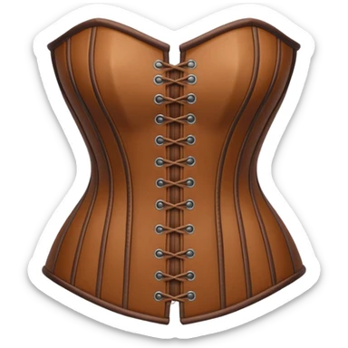 brown corset sticker