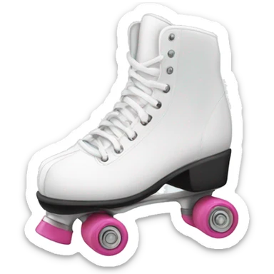 white roller skates sticker