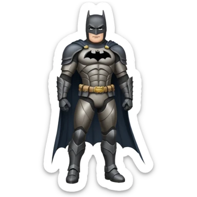 caucasian batman full body armour sticker