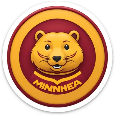 Minnesota gophers logo sticker