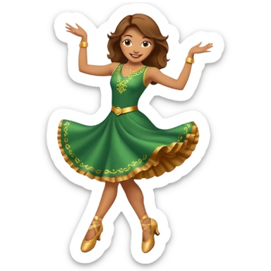 irish wonam dance shoes sticker