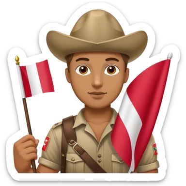 Man polish patriot patriot poland
 sticker