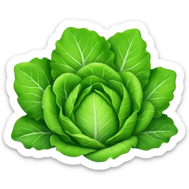 green lettuce sticker