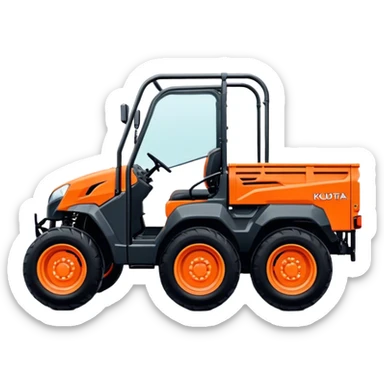 Farm Utility Vehicle (UTV) - Kubota RTV-XG850 (Model Year: 2021) (Iconic colour: Orange) sticker
