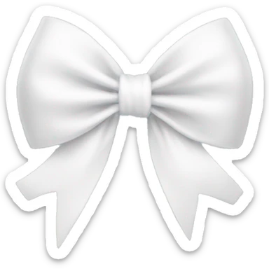 white bow sticker
