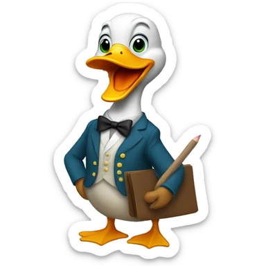 duck tutor sticker