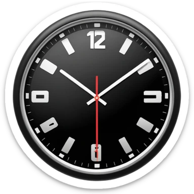horloge indiquant 18h30 sticker