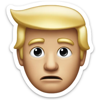 Donald Trump with painful ear sticker