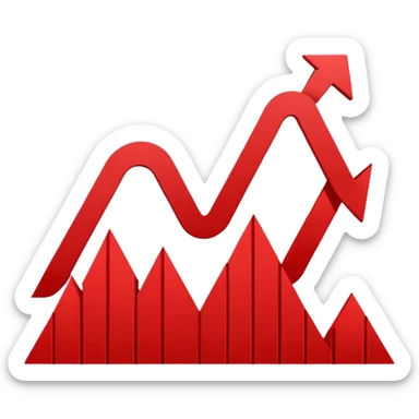 Chart Decreasing sticker
