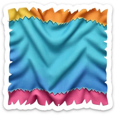 split fabric sticker