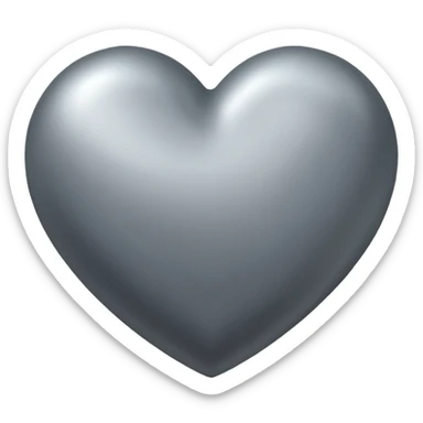 Corazon gris sticker