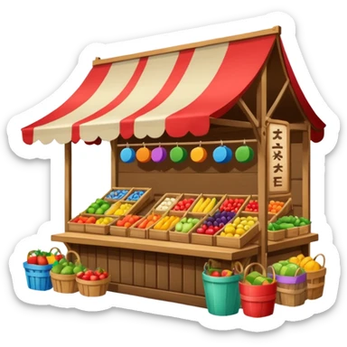 Street Market Stall
 sticker