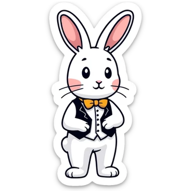White Rabbit from Alice in Wonderland sticker