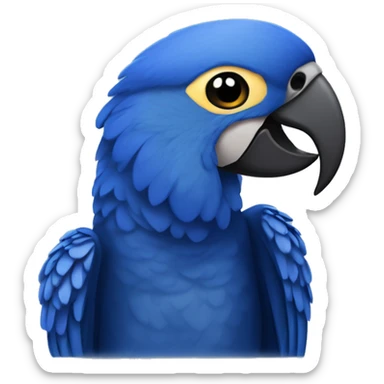 Hyacinth macaw sticker