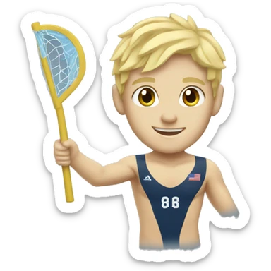summer olympics waterpolo blonde boy sticker