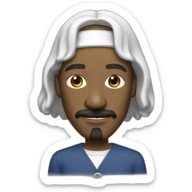 Snoop-couleur-peau-blanche sticker