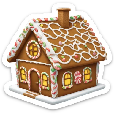 Gingerbread house sticker
