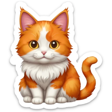 calico cat sticker