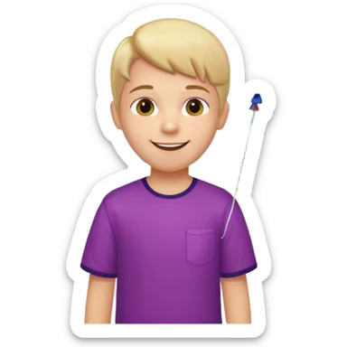 Child + balloon, Park Visitor. with park. sticker