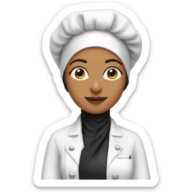 hijabi chef sticker