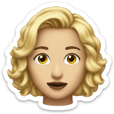 Dianna with blew eyes sticker