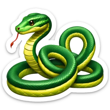 snake crawls sticker