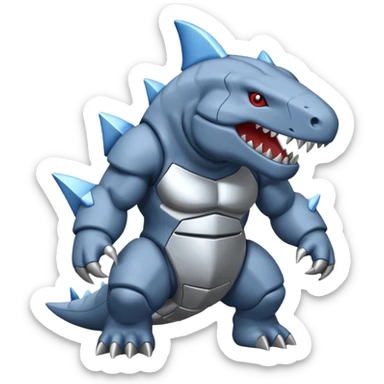 Steelix-Lairon-Aggron-Gabite-fusion sticker