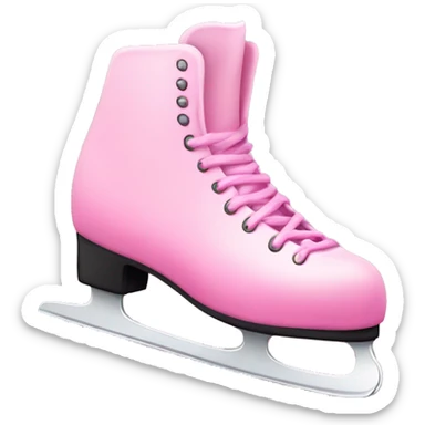 Pink ice skates  sticker
