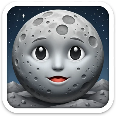 MOON sticker