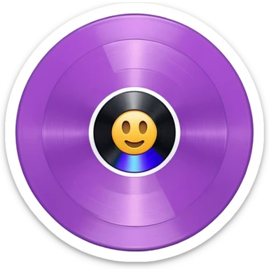 Mauve record  sticker