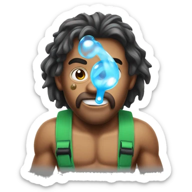 Tarzan with Bubble maker sticker