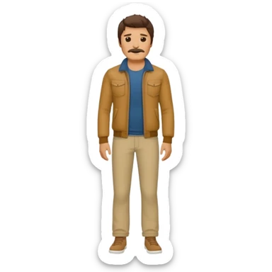 Pedro pascal  full body  sticker