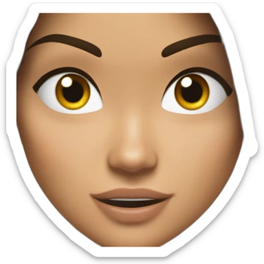 Lara croft winking sticker