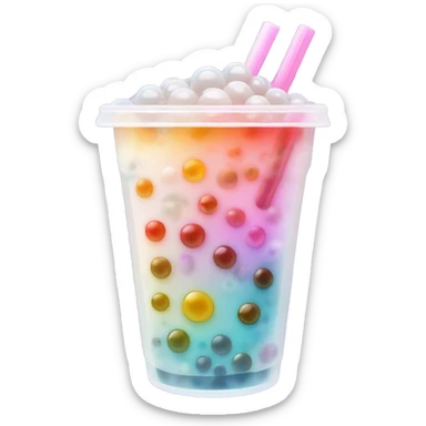 Boba tea sticker
