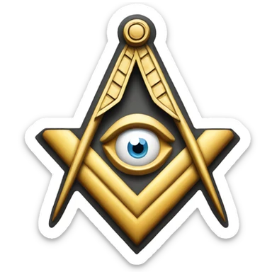 Freemason logo sticker