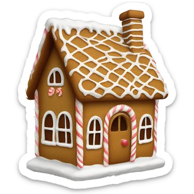 Gingerbread house sticker