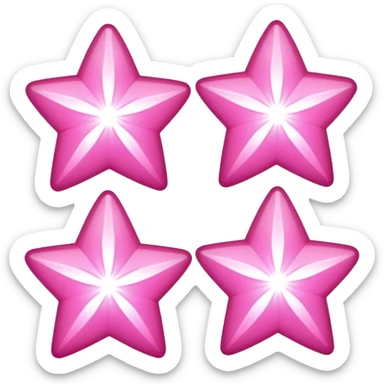Pink stars sticker