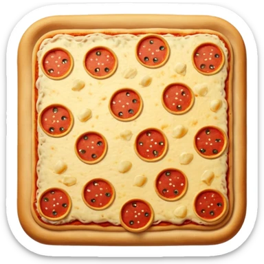 Pizza square sticker
