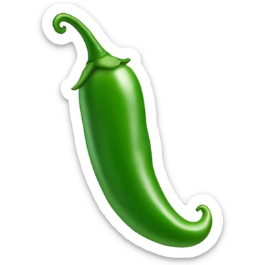 Small green chilli sticker